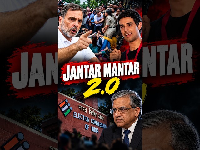 JANTAR MANTAR 2.0 PROTEST | Dhruv Rathee Detained | Rahul Gandhi vs Election Commission
