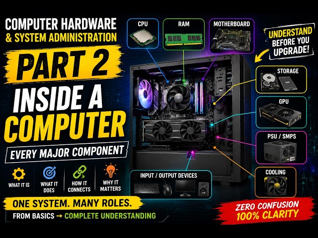 Computer Hardware & System Administration — Part 2 | Inside a Computer: Every Major Component