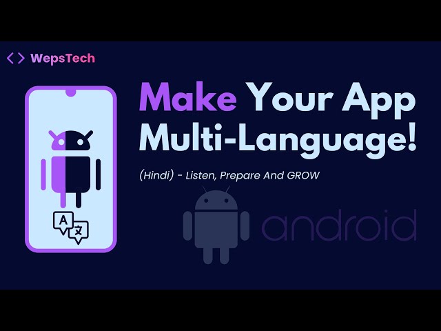 Android Localization | Make Your App Multi-Language | Android Studio Tutorial (Hindi)