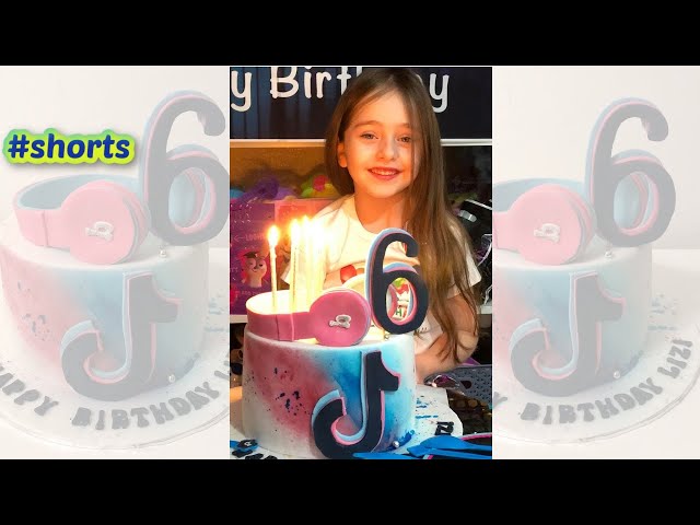 Destroying My TikTok Birthday Cake #shorts