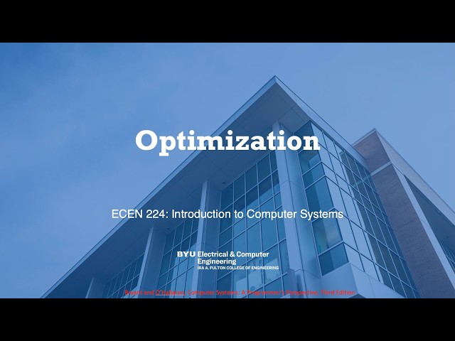 26 Optimization