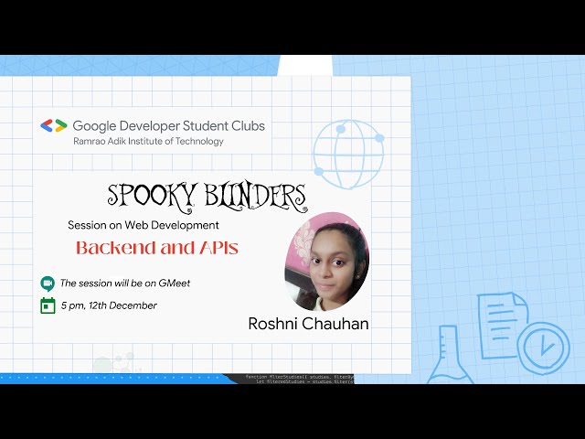 Web Dev : Backend ( Day 1) | Spooky Blinders GDSC-RAIT