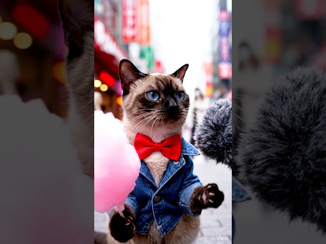 I made a ‘talking cat’ that is popular these days lol