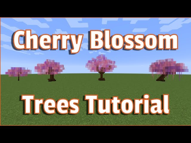 Minecraft Cherry Blossom Trees Tutorial How to Make Perfect Trees Every Time