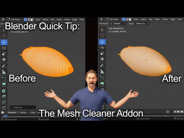 Blender Quick Tip: Mesh Cleaner Addon