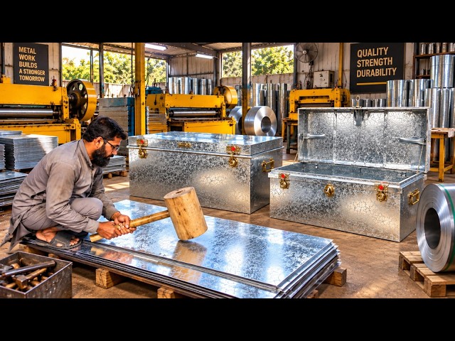 How Big Steel Trunks Are Made From Metal Sheets | Handmade Manufacturing Process