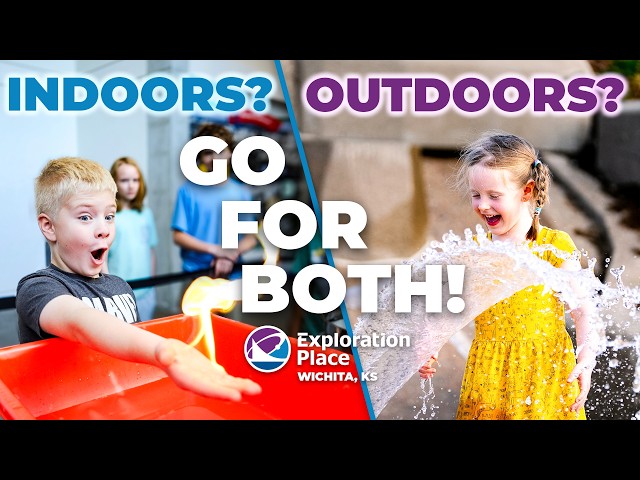 Looking for an indoors or outdoors family trip? Go For Both at Exploration Place in Wichita, KS!