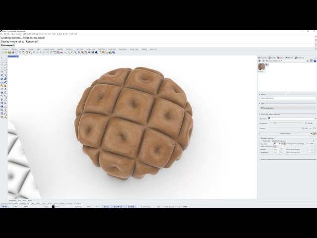 3D Modeling Tufting in Rhino