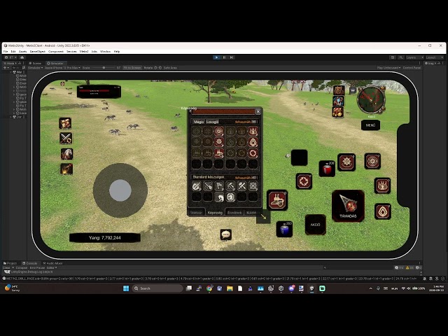 Metin2 Unity Engine IoS/Mac/Android/PC teszt