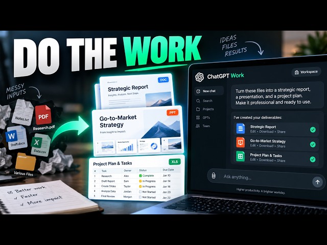 ChatGPT Work Is More Powerful Than I Expected — Full Tutorial