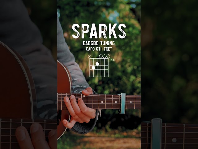 Sparks Coldplay Guitar Tutorial // Sparks Guitar Lesson