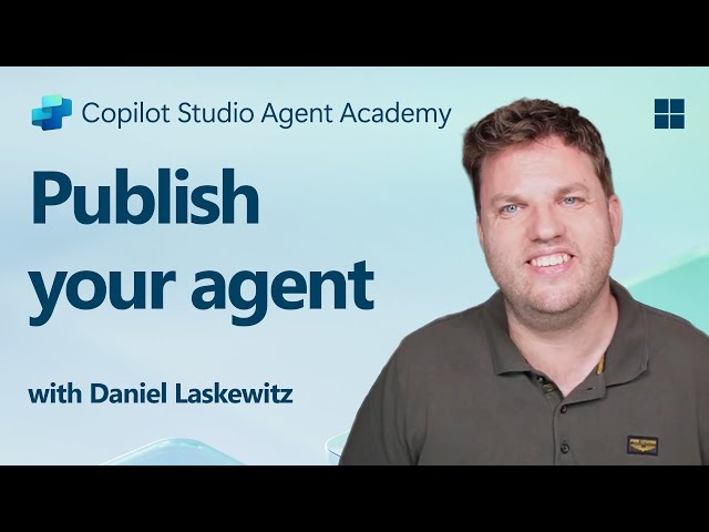 Publishing your agent