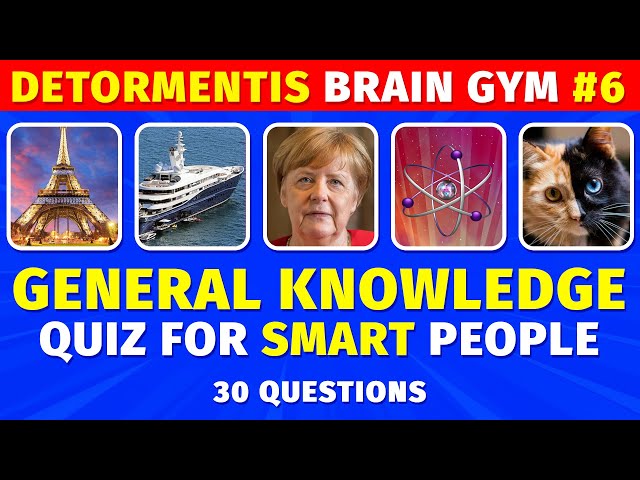 General Knowledge Quiz For The Secret Genius | Detormentis Brain Gym #6