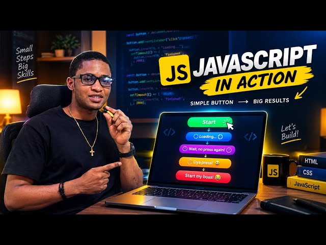 I Made My JavaScript Button Do Something Crazy 😂 | Learning JavaScript