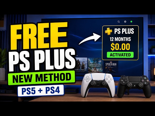 How to Get FREE PS Plus in 2026 🔥 NEW Working PlayStation Plus Method for PS5 & PS4!