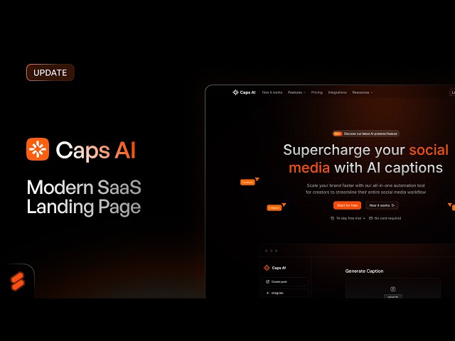 Showcasing AI-Powered SaaS Landing Page