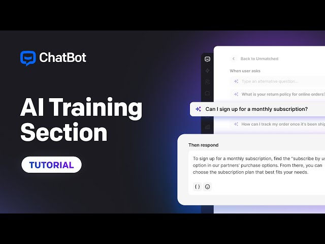 How to train your AI chatbot