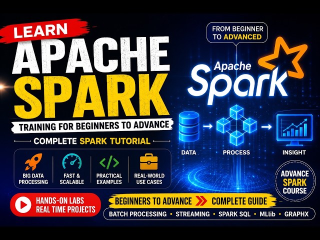 Apache Spark Training 2026 | Complete Beginner to Advanced Spark Tutorial