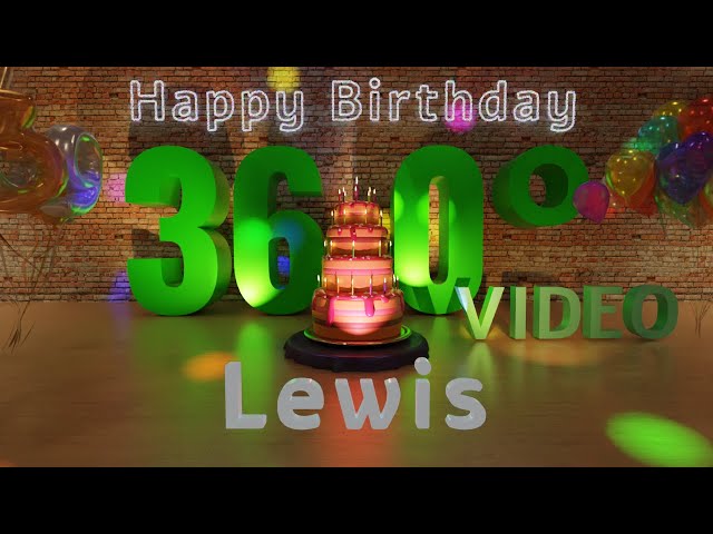 🎉 Lewis's 360° Interactive Happy Birthday Party – Rotate Your Phone! 🎈 [EN]
