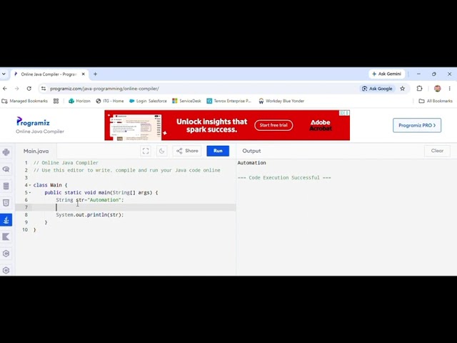 Reverse a String Without Using Built-in Methods | Java Interview