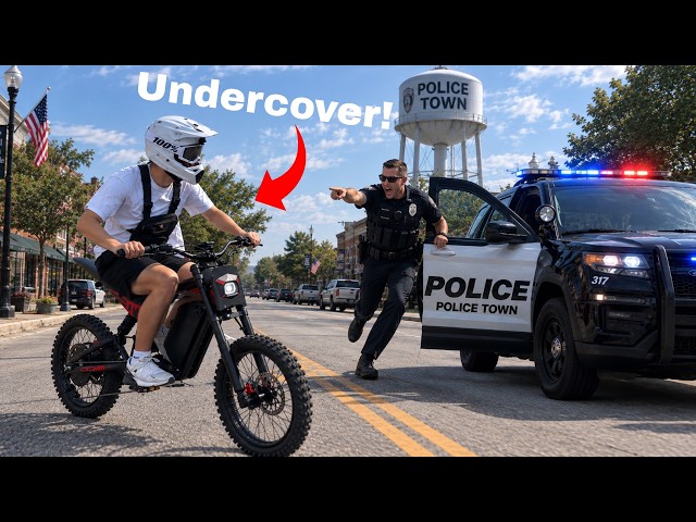 I Took the Most UNDERCOVER E-Bike Into a Town FULL of Cops...