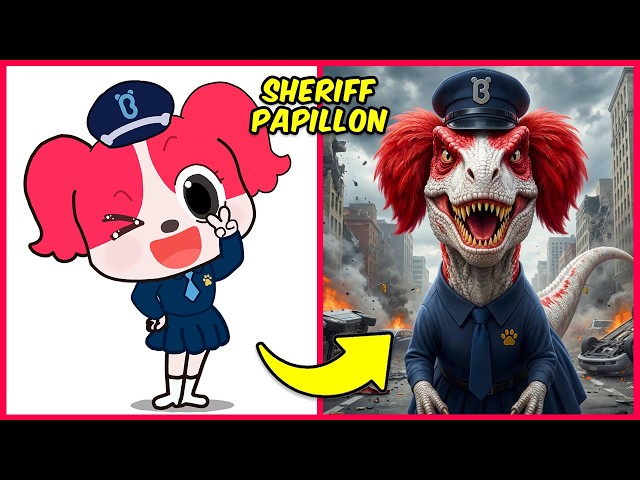 Sheriff Labrador Characters as Dinosaurs 🦖 + Guess the Sheriff Labrador Characters by Voice 🔊