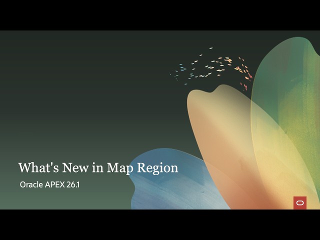 What's New in Map Region in Oracle APEX 26.1?