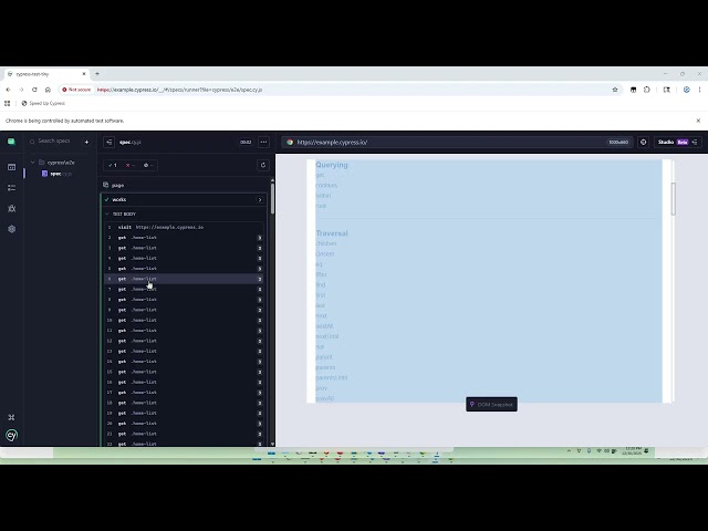 Cypress UI Hang Demonstration