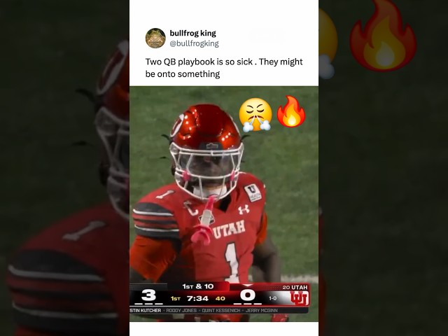 Utah 2 QB sets are NASTY😤🔥