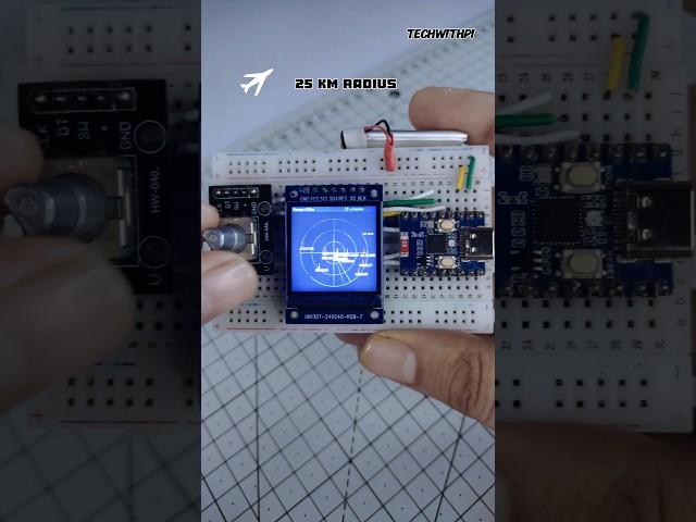 ESP32 + OpenSky API = Live Flight Radar #airplane #plane #tracker #livetracking