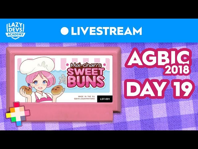 Mai-Chan's Sweet Buns - Day 19 - AGBIC Jam 2018 Livestream (Pico-8)