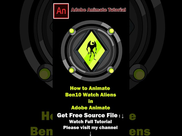 Ben10 Watch Animation Short  #animation #tutorial #motiongraphics
