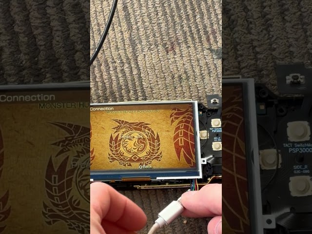 A Preview of my Upcoming PSP-3000 Monster Hunter Modded Console with tons of Modern Features!