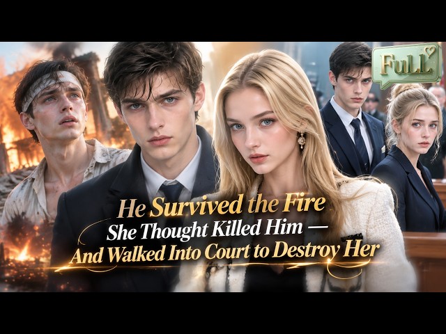 【FULL】He Survived the Fire She Thought Killed Him — And Walked Into Court to Destroy Her!#drama