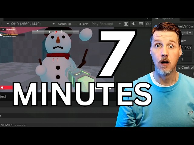 AI Put My Blender Snowman in a Unity Game in 7 Minutes