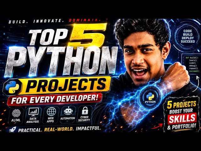 Top 5 Python Projects Every Beginner Must Build in 2026