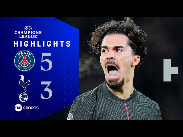 Vitinha Nets Stunning Hat-Trick! 🤩 | PSG 5-3 Tottenham | UEFA Champions League Highlights