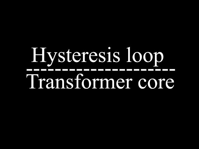 Hysteresis loop, hysteresis loss, B-H curve hysteresis