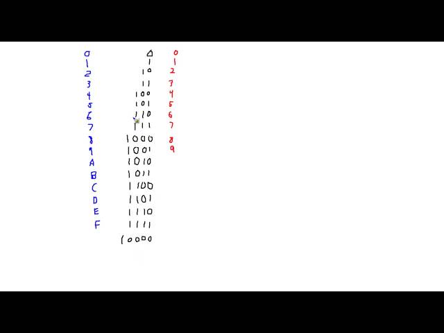 Hexadecimal vs. Binary