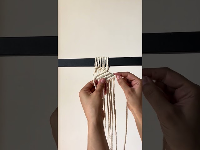 Macrame Shell Knot Tutorial 🐚✨ #macrame #shorts