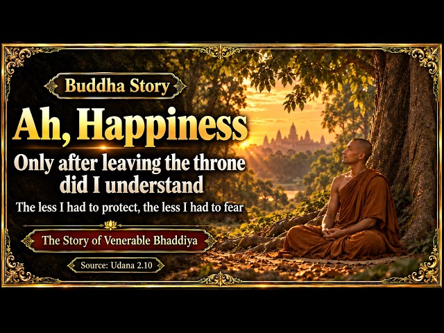 Bhaddiya’s “Ah, What Bliss”: Finding Deep Peace Beyond Power | Buddha Story