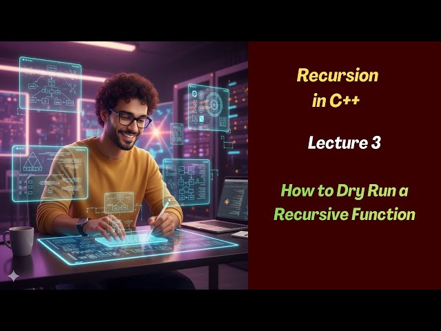 How to dry run a recursive function | Recursion | Lecture 3