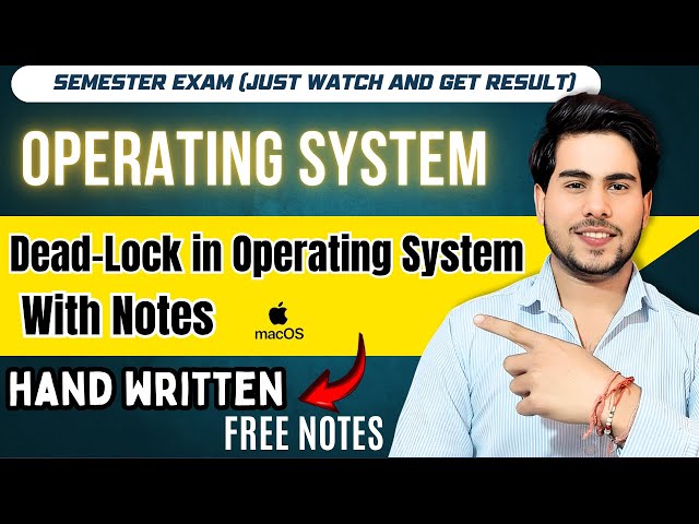 What is Deadlock in OS? | Simplest Explanation with Examples | Operating System Lectures