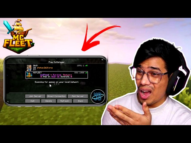 How I Joined @GamerFleet Server In Mobile With MOJO Launcher #mcfleet #gaming