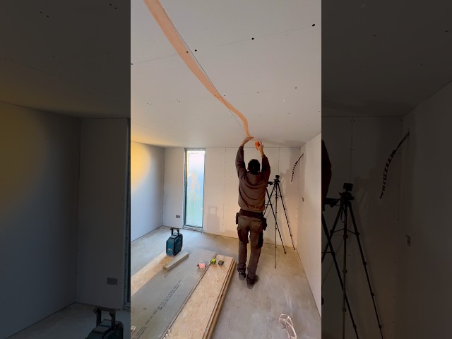 How to install scrim tape like a pro #howto #construction #drywall #shorts