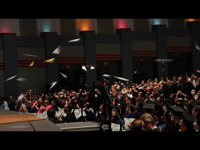 Inside Purdue Engineering: AAE paper airplanes at Commencement