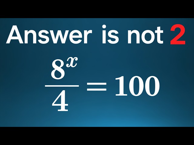 This Equation Looks Simple, But Can You Really Solve It? | Olympiad Math