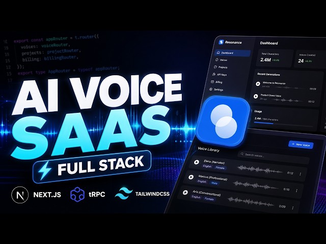 Full Stack AI Voice SaaS: Next.js, tRPC, and Voice Cloning