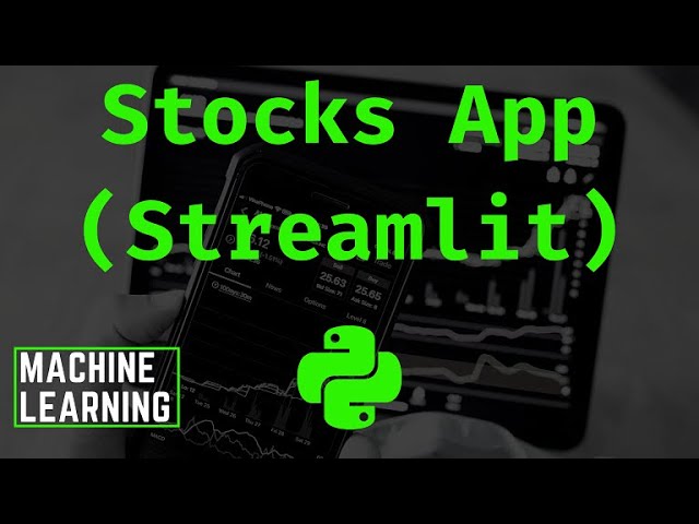 Python ML #06: Stock Prices Web App with Streamlit Framework #streamlit #python #ml