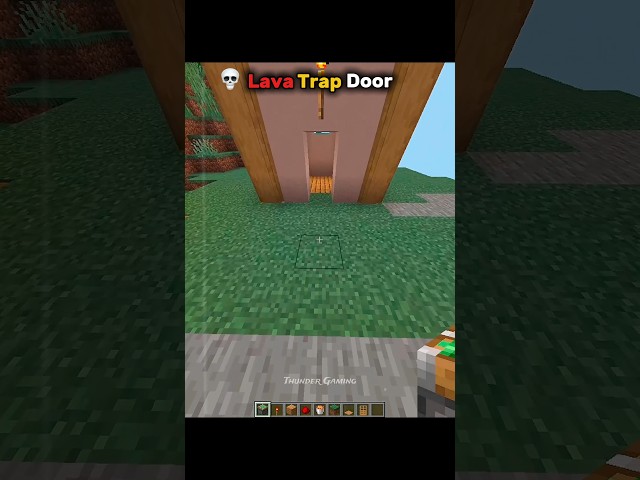 Minecraft Lava Trap Door...🤯